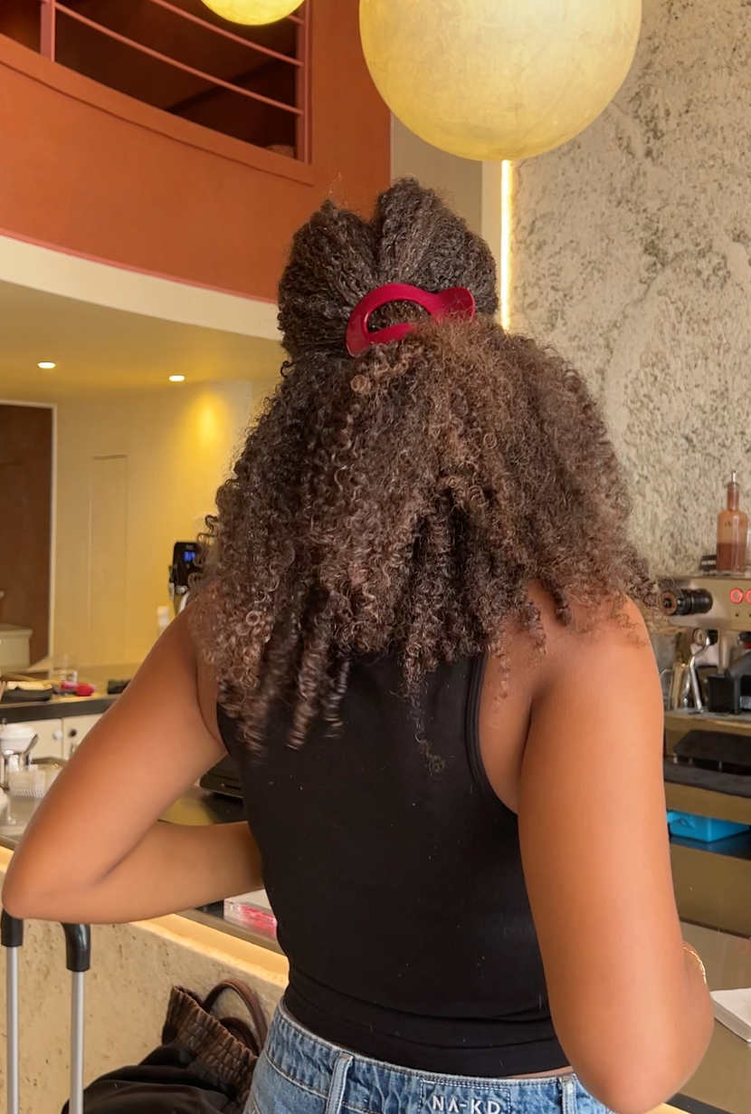 Coiffure avec une pince AELYS