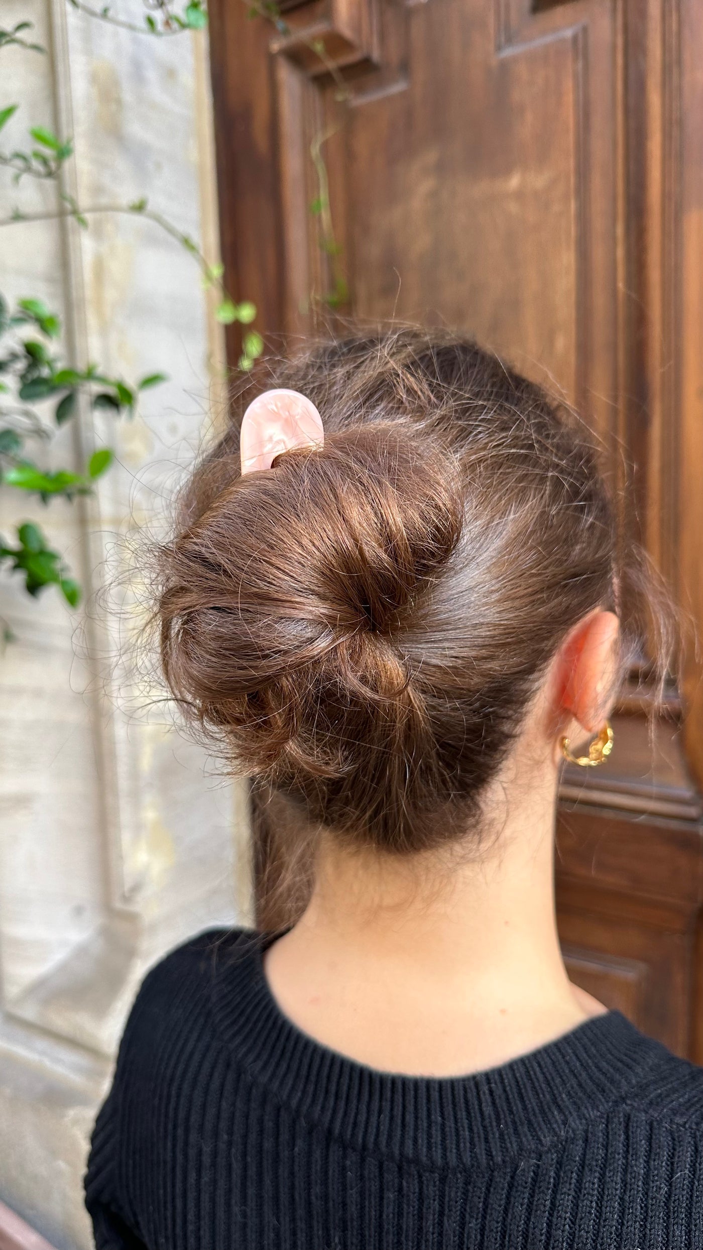 Acetate French Pin - Rose